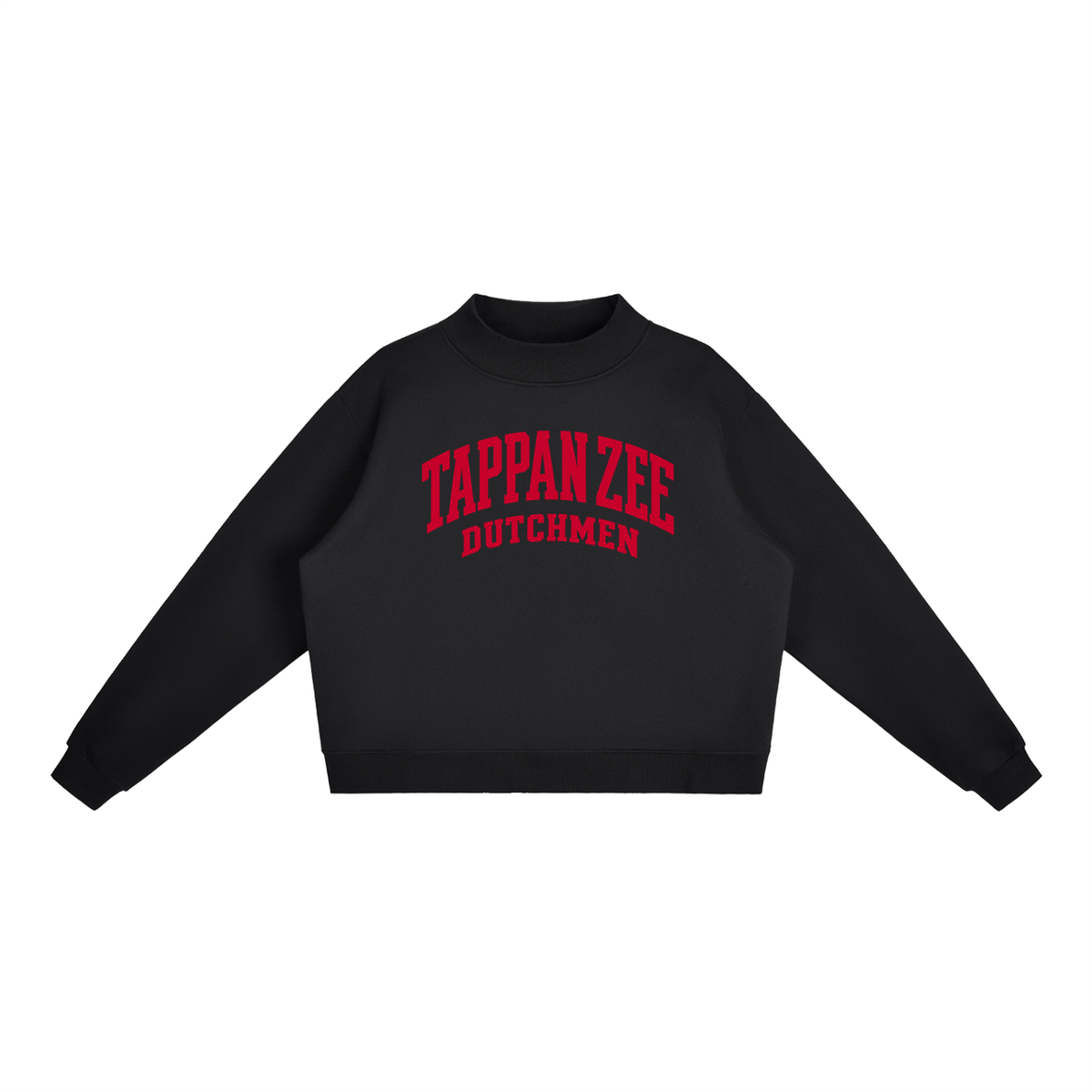 Basic 2 Tappan Zee Essential Fleece Mock-Neck Crew Sweatshirt (printed)