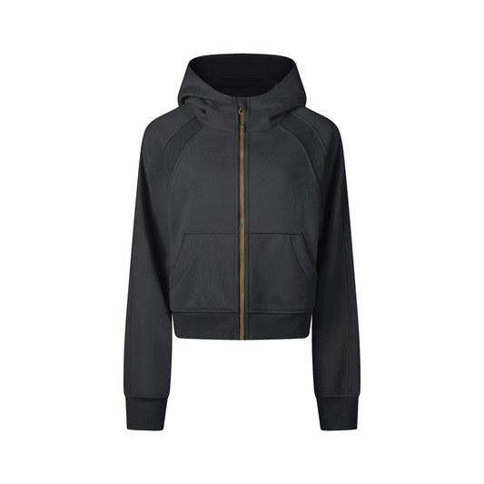 Strive Cropped Zip-Through Hoodie