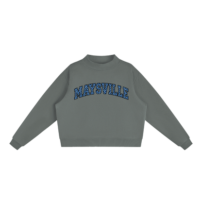 Cheetah Maysville Essential Fleece Mock-Neck Crew Sweatshirt