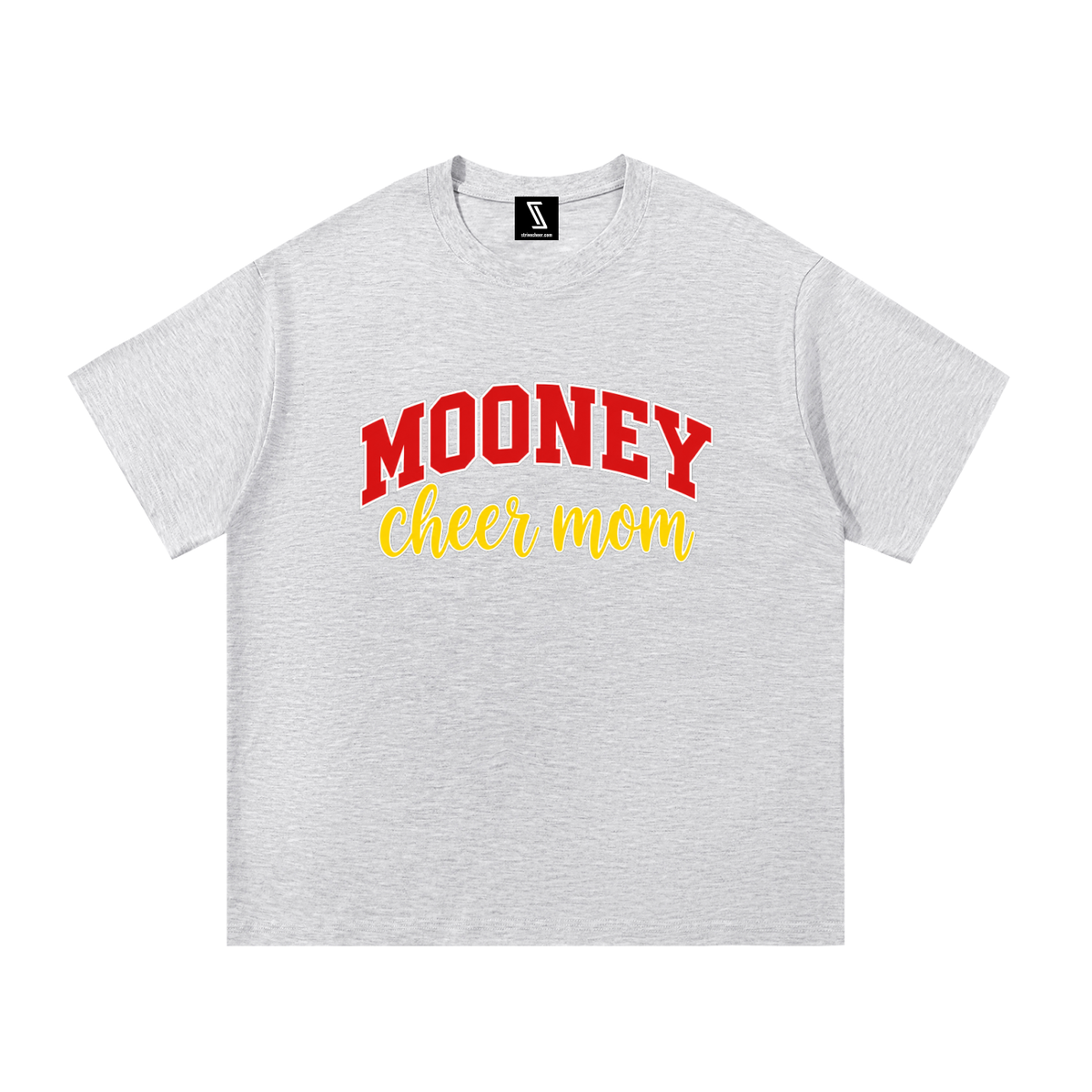 Cheer Mom Cardinal Mooney Essential Oversized Cotton T-Shirt