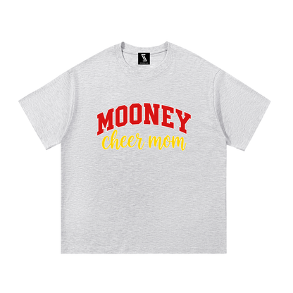 Cheer Mom Cardinal Mooney Essential Oversized Cotton T-Shirt