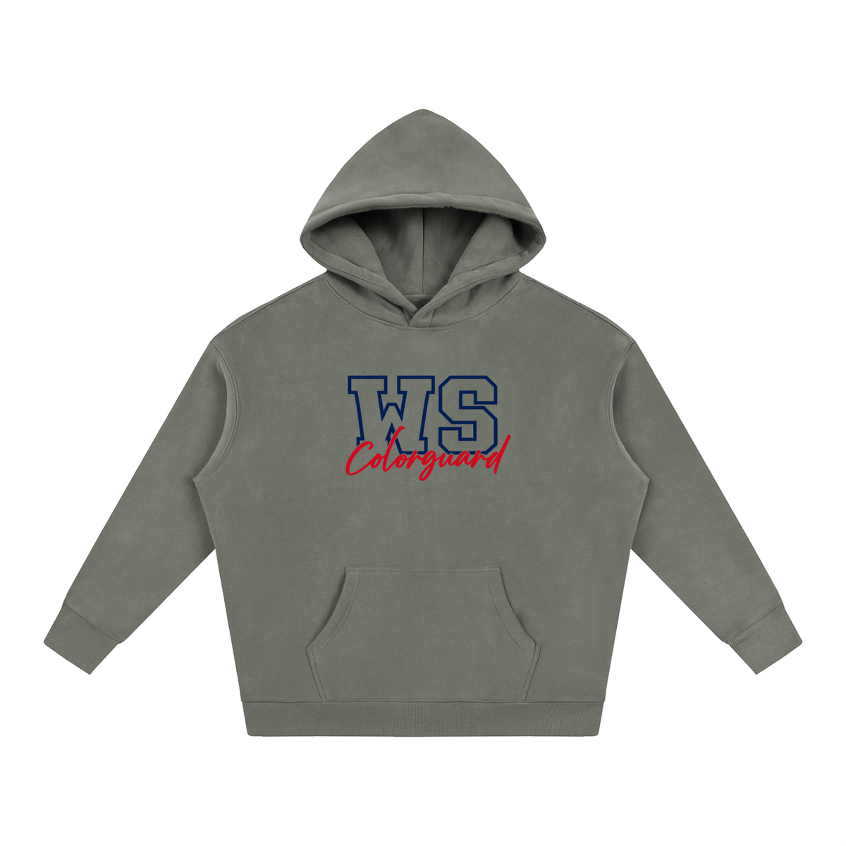 Cursive Front West Shore Oversize Fleeced Hoodie