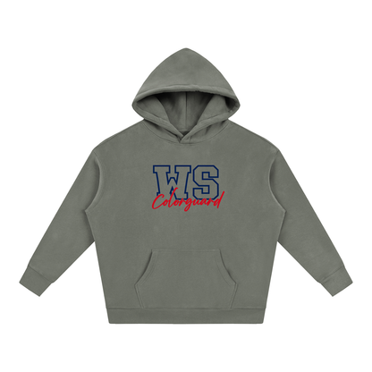Cursive Front West Shore Oversize Fleeced Hoodie