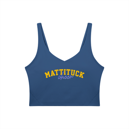 Cursive Mattituck Women's V-Neck Yoga Sports Bra