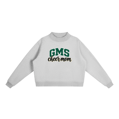 Cheer Mom Gladeville Essential Fleece Mock-Neck Crew Sweatshirt (printed)