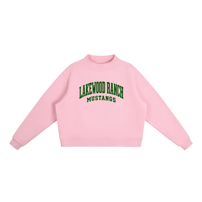Basic 2 Lakewood Ranch Essential Fleece Mock-Neck Crew Sweatshirt