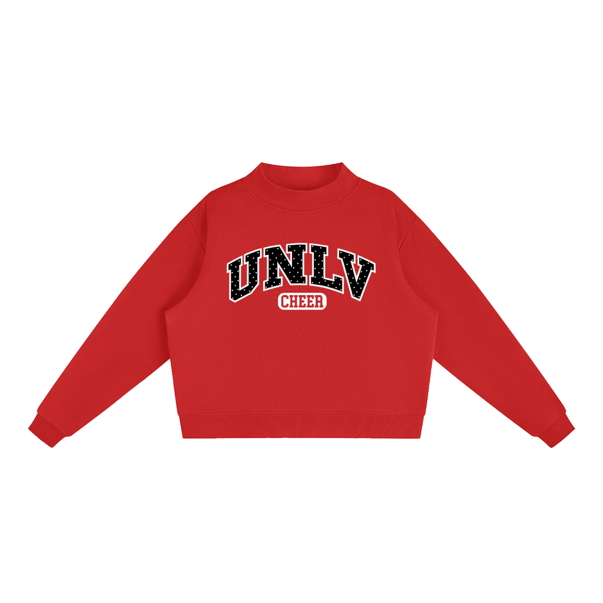 Essential Fleece Mock-Neck Crew Sweatshirt