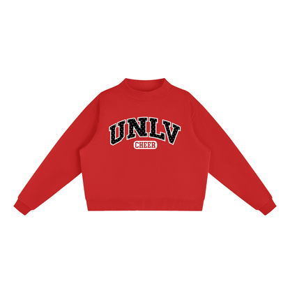 Essential Fleece Mock-Neck Crew Sweatshirt