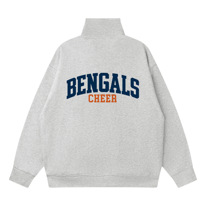 Quarter-Zip Drop Shoulder Sweatshirt