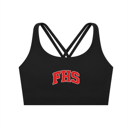 Fitch POLKA DOT Strappy Criss-Cross Sports Bra