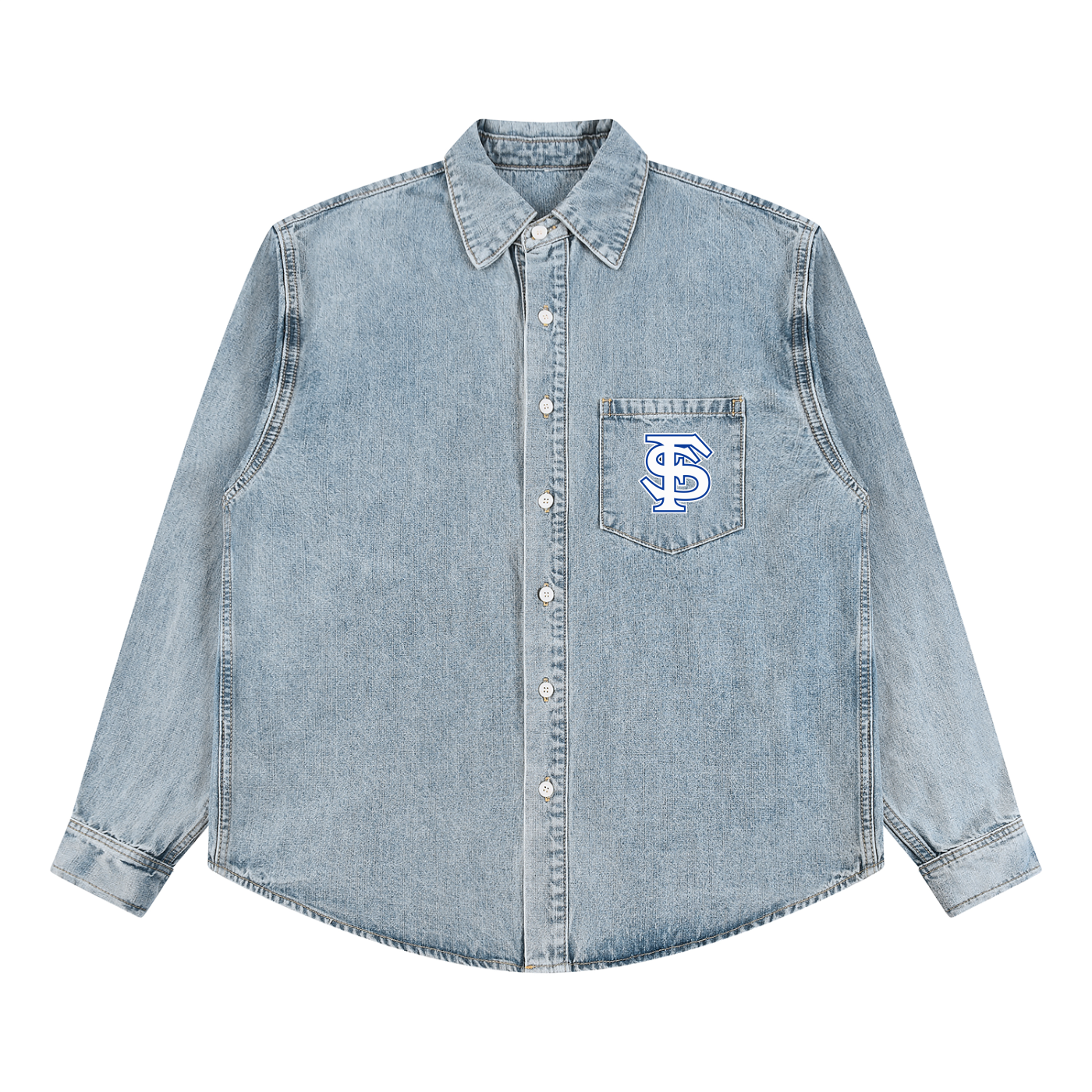 Unisex Vintage Wash Denim Jacket