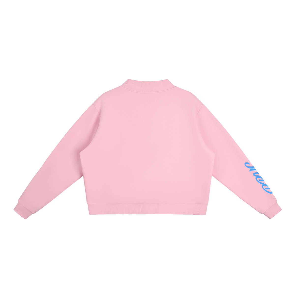 GINGHAM EAGLES Essential Fleece Mock-Neck Crew Sweatshirt