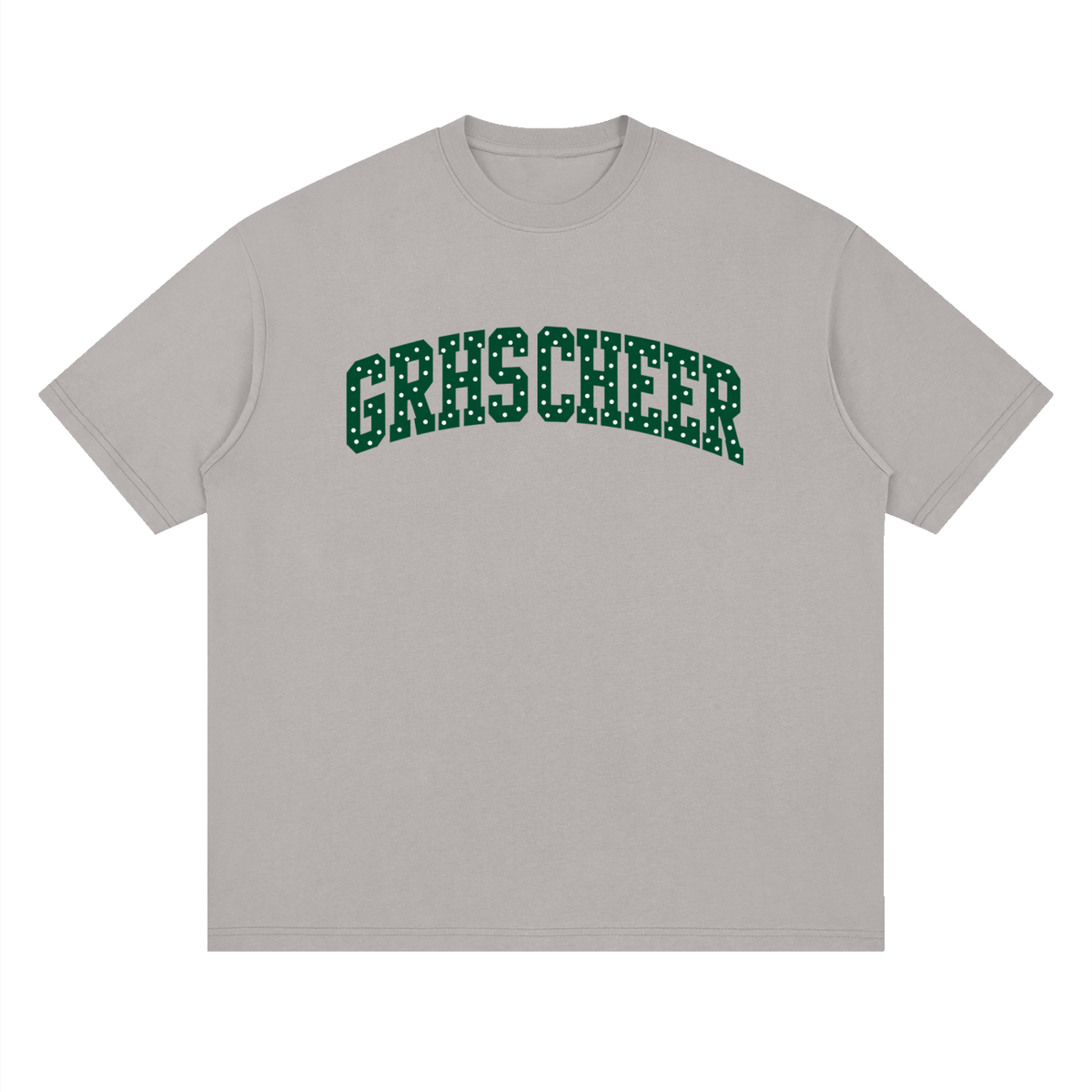 Polka Dot Green River Oversized Drop Shoulder T-Shirt