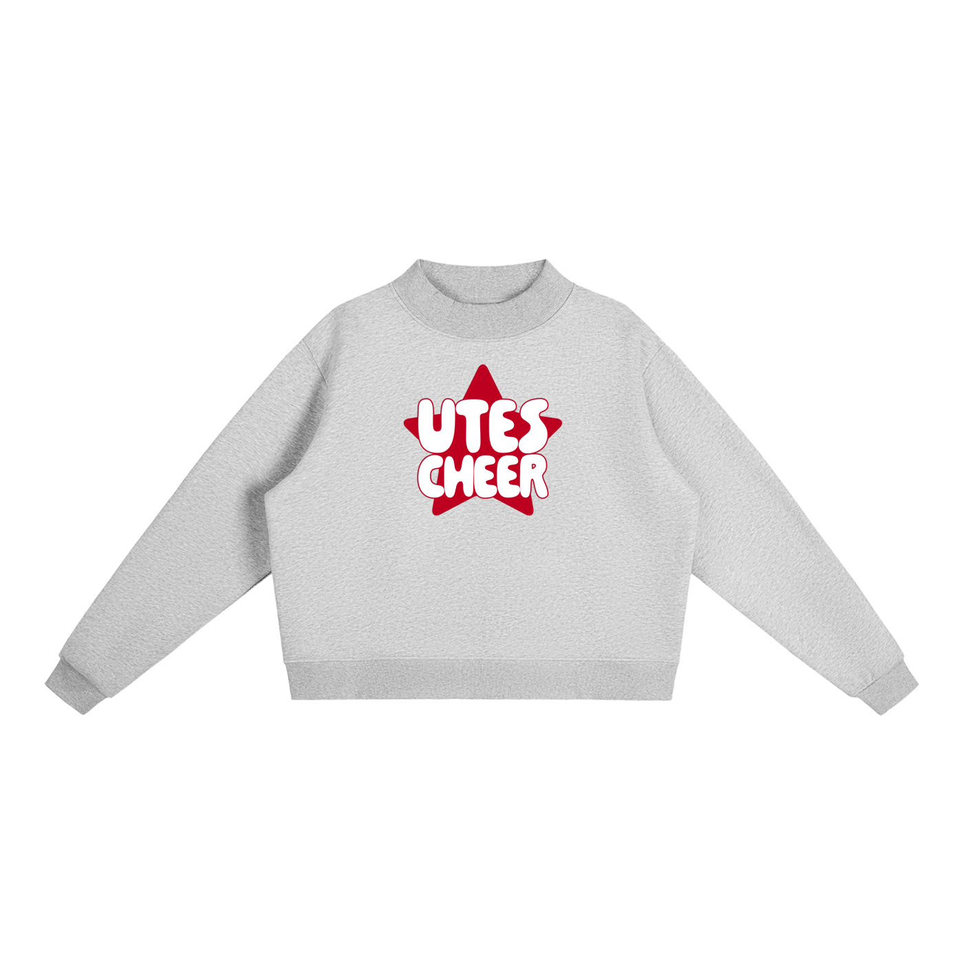 Star Utes Essential Fleece Mock-Neck Crew Sweatshirt