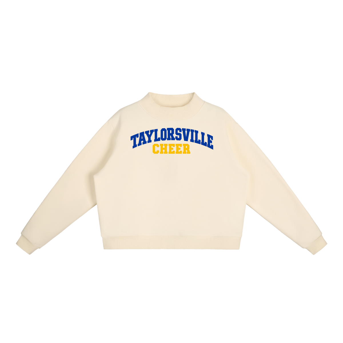 Basic 1 Taylorsville Essential Fleece Mock-Neck Crew Sweatshirt