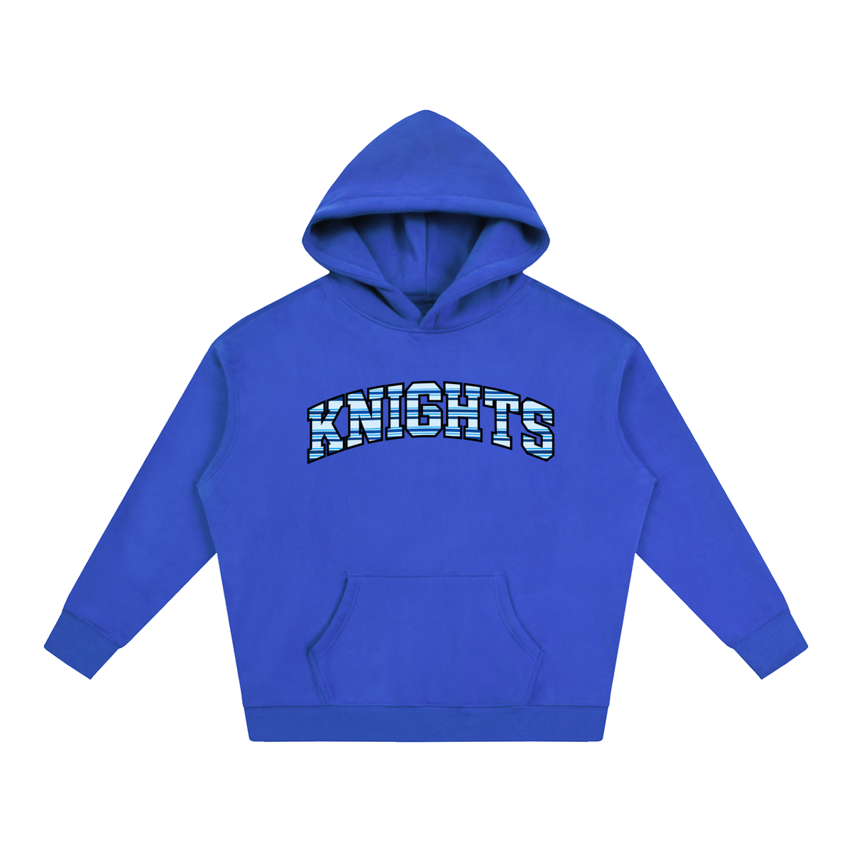 Striped Knights Oversize Fleeced Hoodie