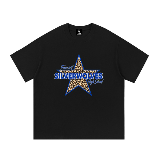 Leopard Star Cotton T-Shirt