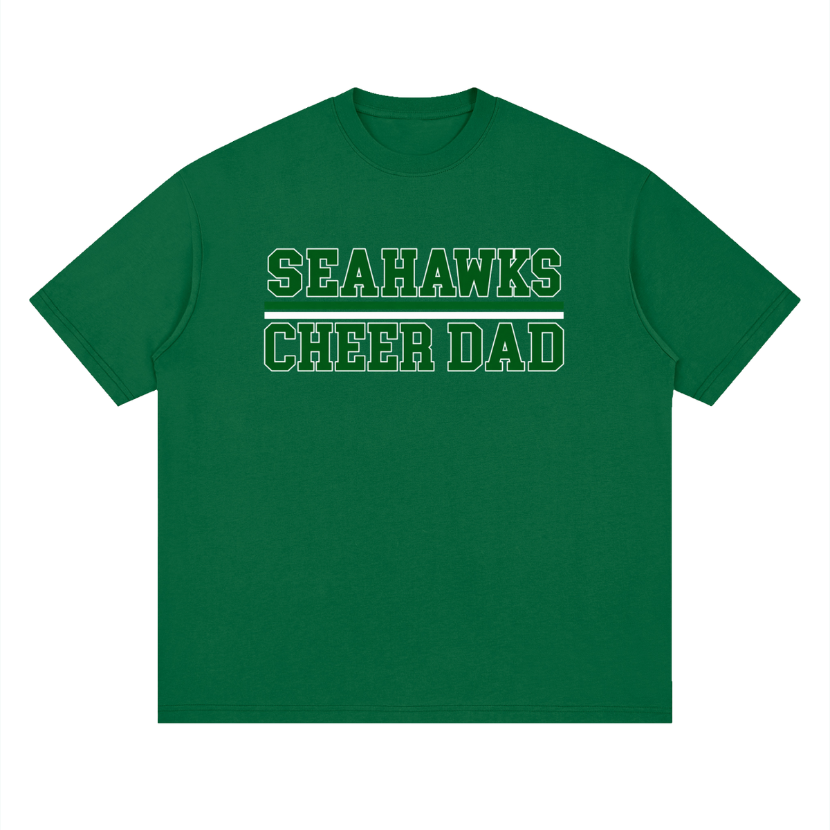 Dad Seahawks Oversized Drop Shoulder T-Shirt