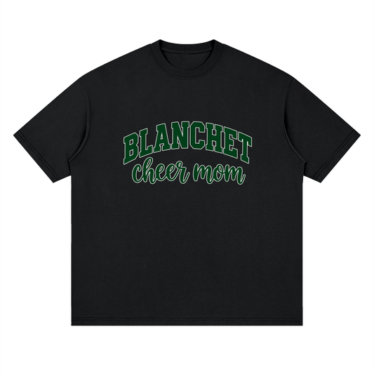 Cheer Mom Blanchet Oversized Drop Shoulder T-Shirt