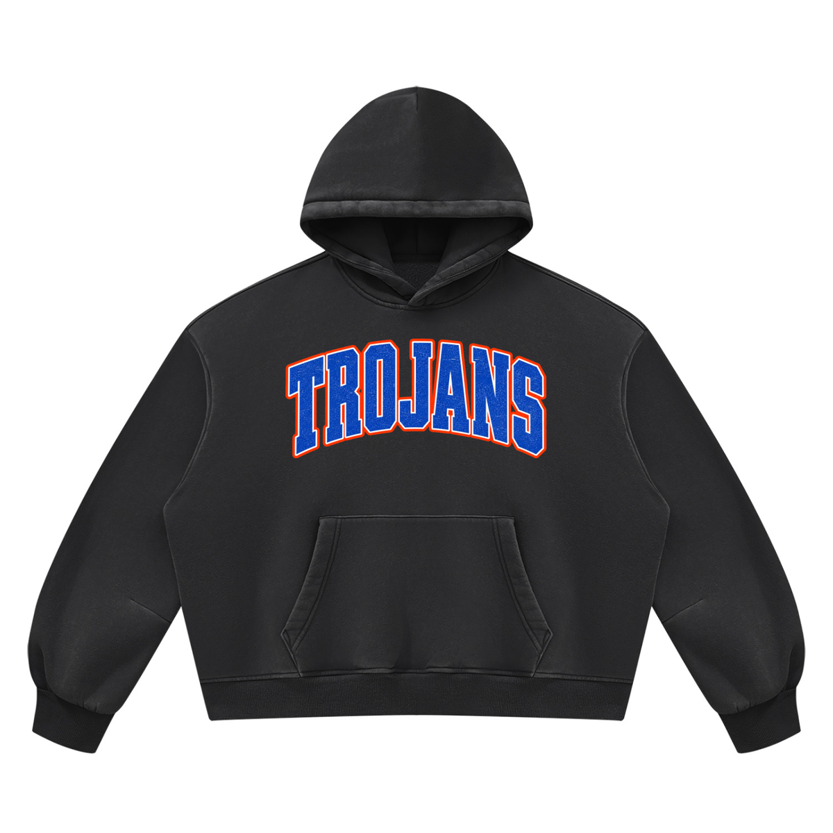 Unisex Vintage Wash Boxy Fleece Hoodie