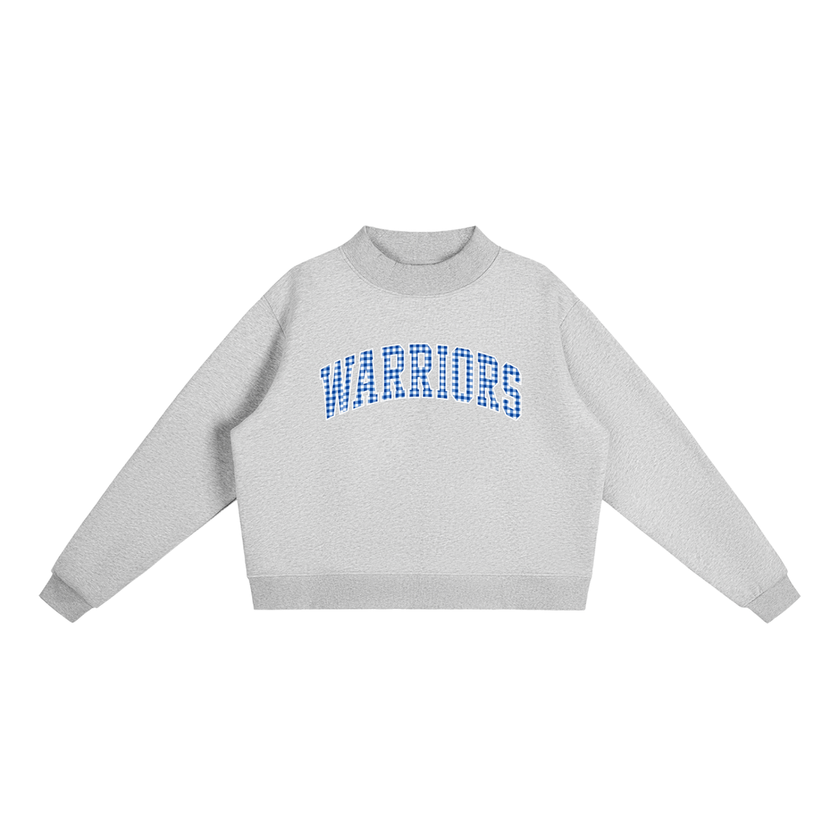 Gingham Taylorsville Essential Fleece Mock-Neck Crew Sweatshirt