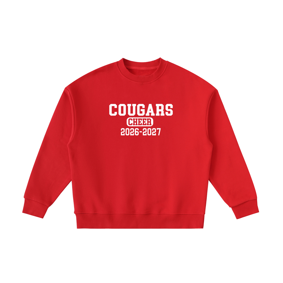 Old School Cardinal Mooney Essential Fleece Kids' Crewneck Sweatshirt