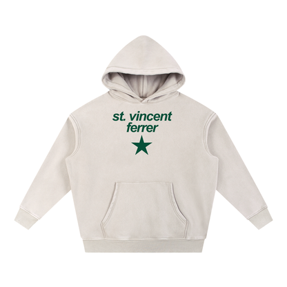 Big Star St Vincent Ferrer Snow Wash Fleece Oversize Hoodie