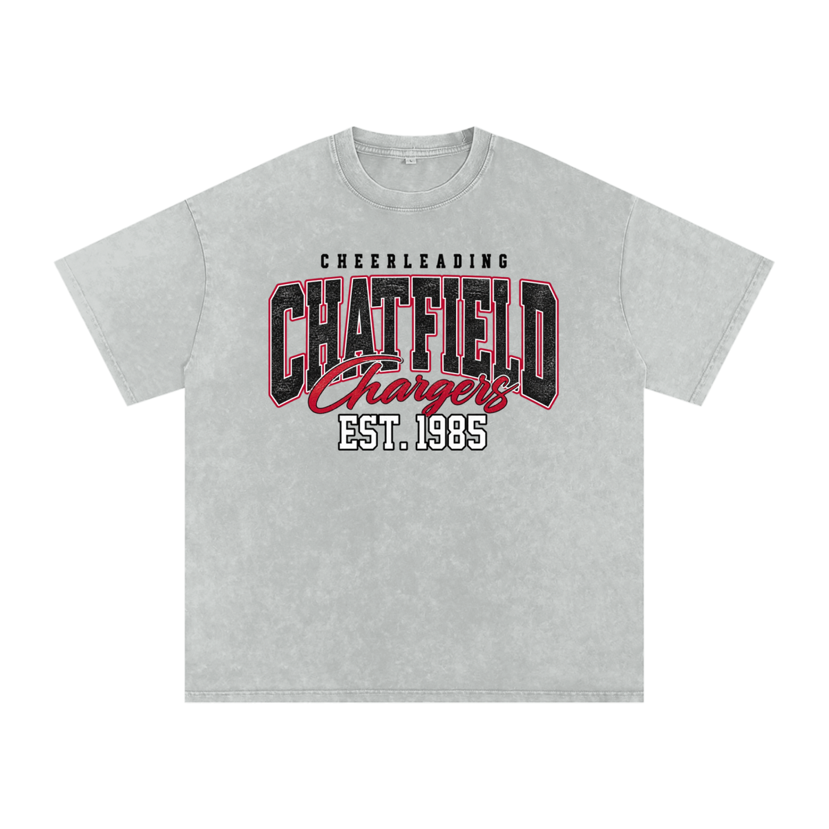 Vintage Chatfield Snow Washed Oversized Cotton T-Shirt