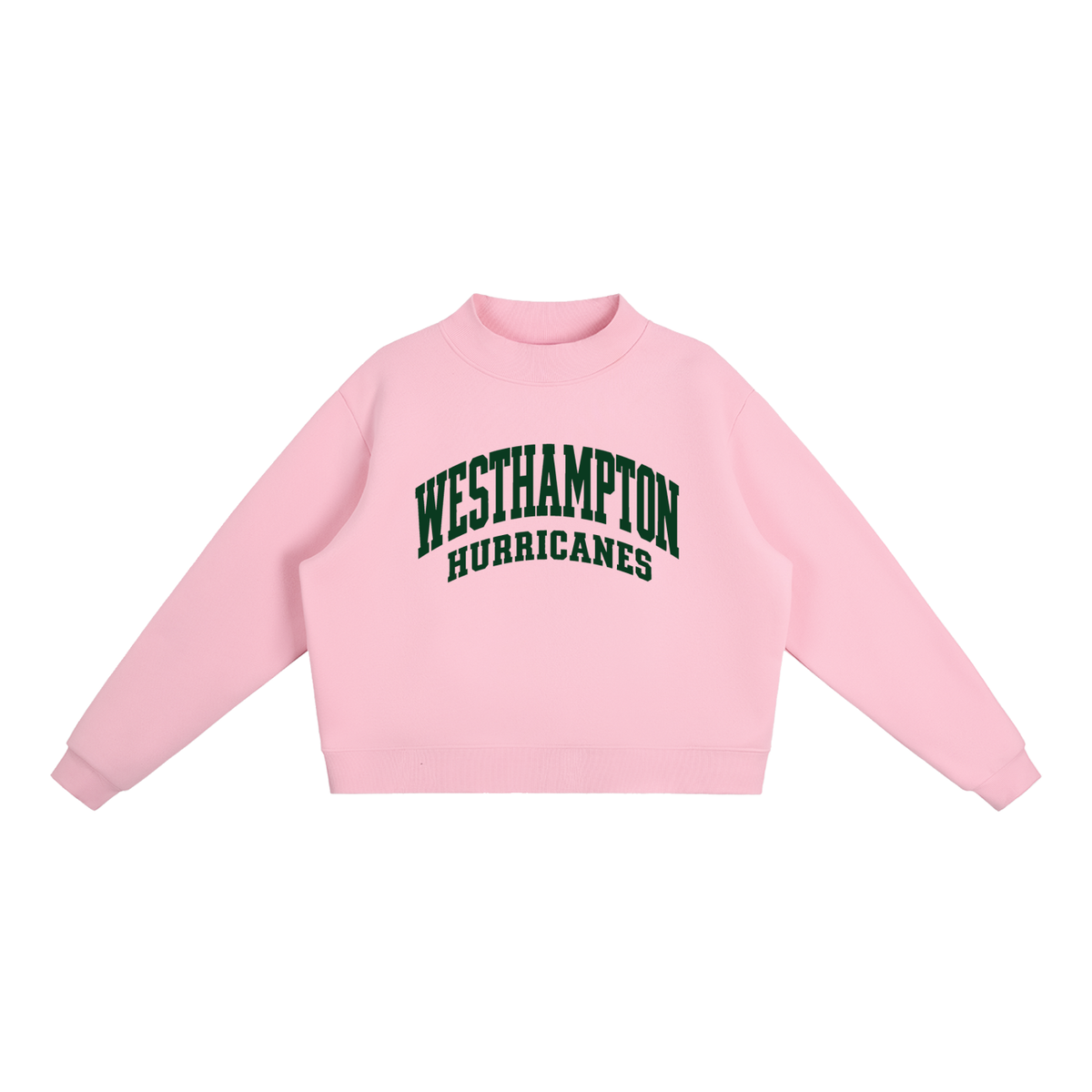 Basic 2 Westhampton Essential Fleece Mock-Neck Crew Sweatshirt