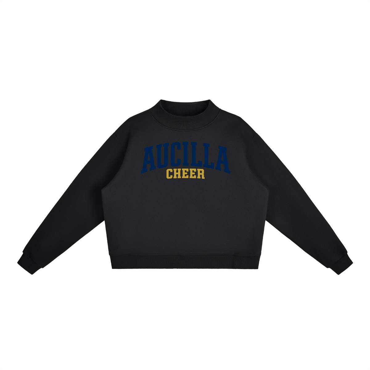 Basic 1 Aucilla Essential Fleece Mock-Neck Crew Sweatshirt
