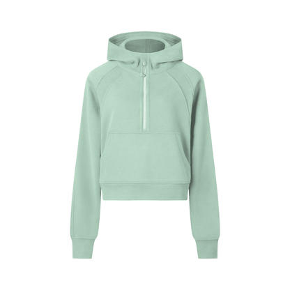 Strive Cropped Half-Zip Hoodie