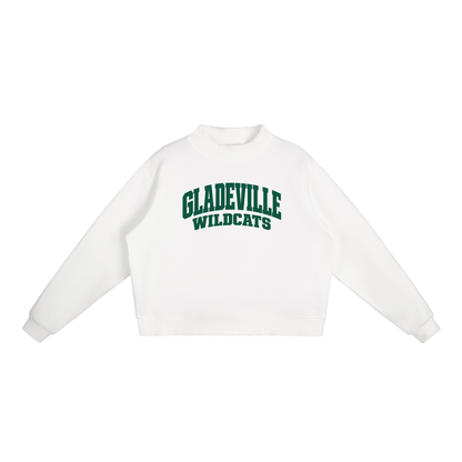 Essential Fleece Mock-Neck Crew Sweatshirt
