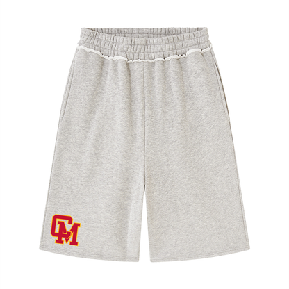 Unisex Raw Edge Fleece Shorts