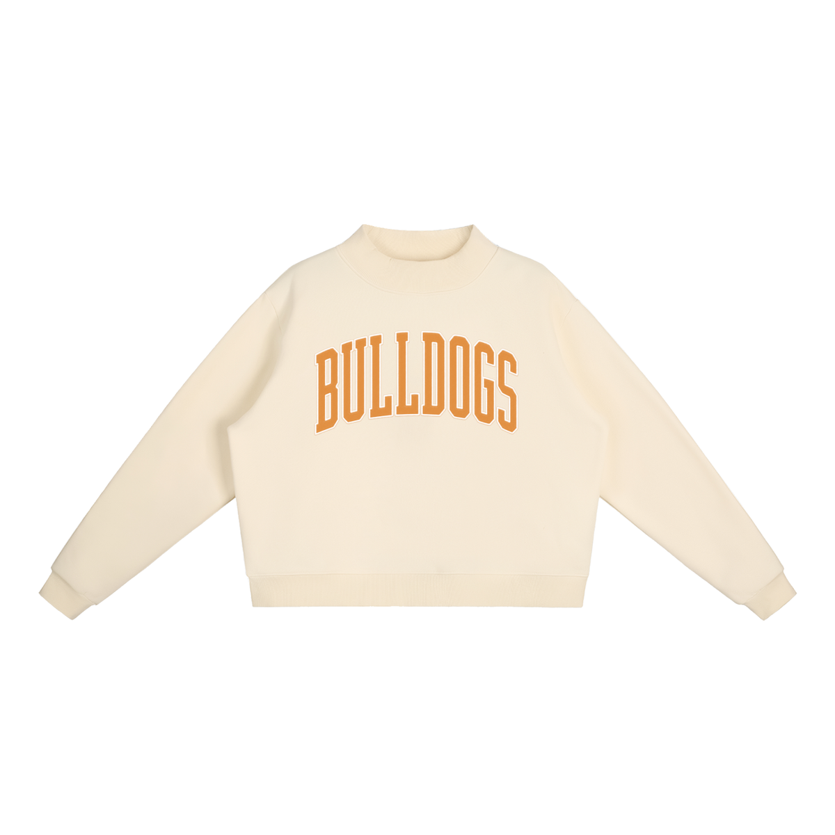 Essential Fleece Mock-Neck Crew Sweatshirt
