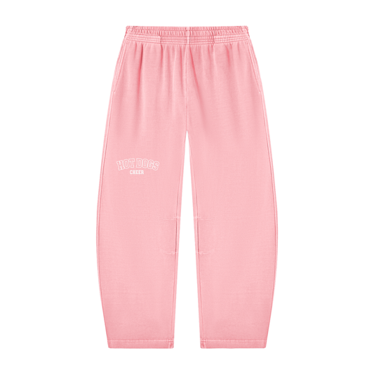 Hot Dogs Vintage Washed Barrel Leg Sweatpants