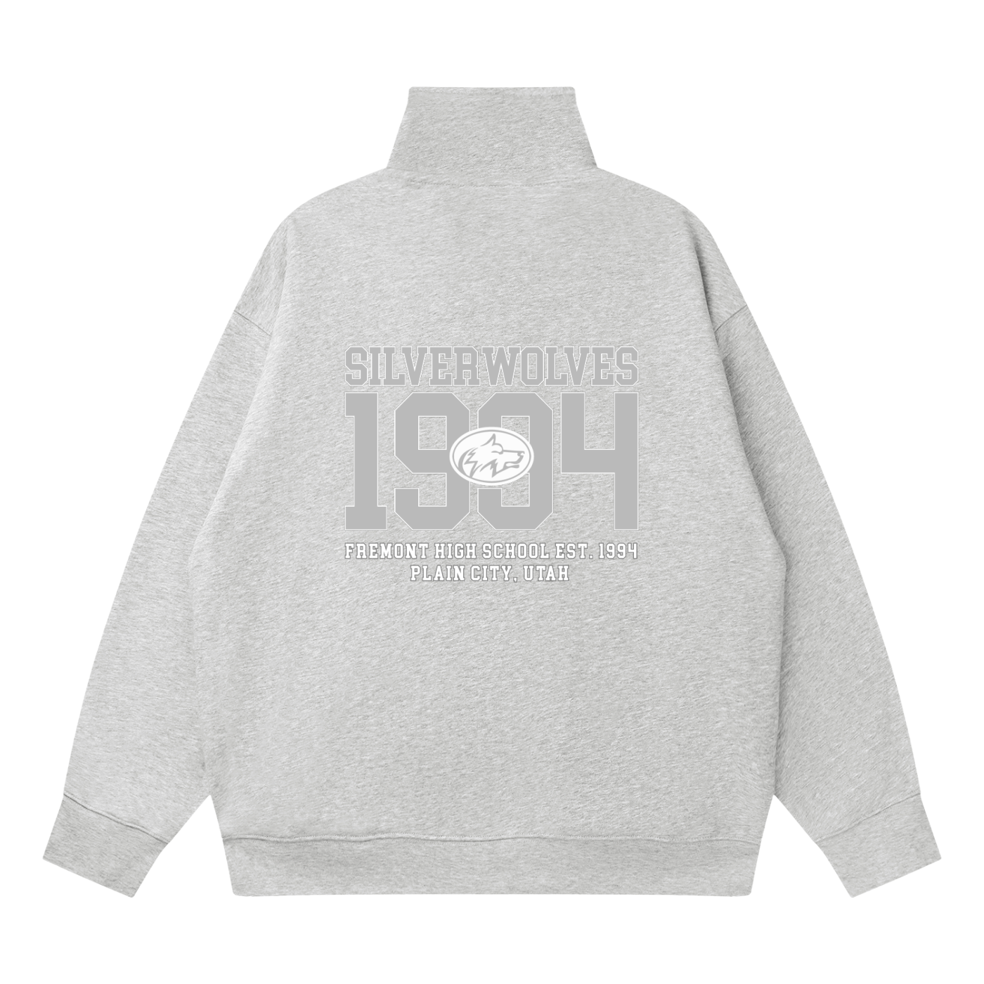 Quarter-Zip Drop Shoulder Sweatshirt