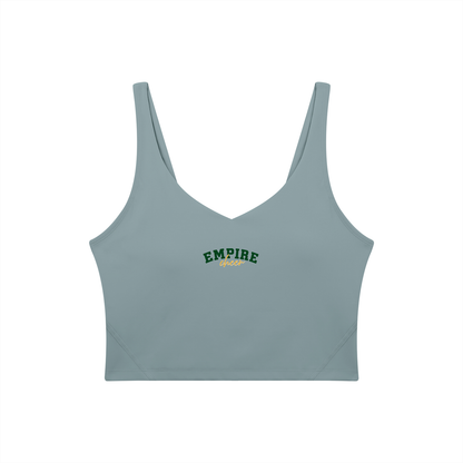 Cursive Empire Women's V-Neck Yoga Sports Bra