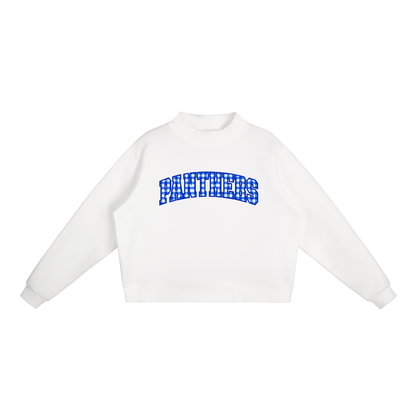 Gingham Maysville Essential Fleece Mock-Neck Crew Sweatshirt (printed)