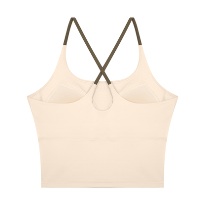 Strive Colorblock Crop Tank