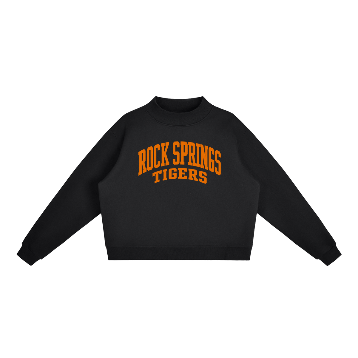 Essential Fleece Mock-Neck Crew Sweatshirt