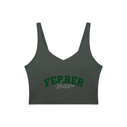 Cursive St Vincent Ferrer Women's V-Neck Yoga Sports Bra
