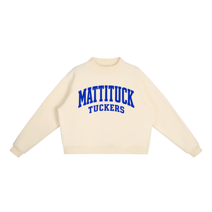 Basic 2 Mattituck Essential Fleece Mock-Neck Crew Sweatshirt