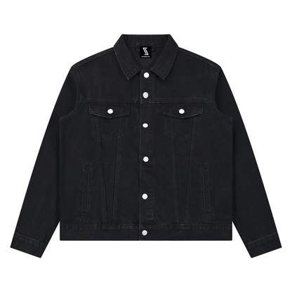 Unisex Vintage Wash Denim Jacket