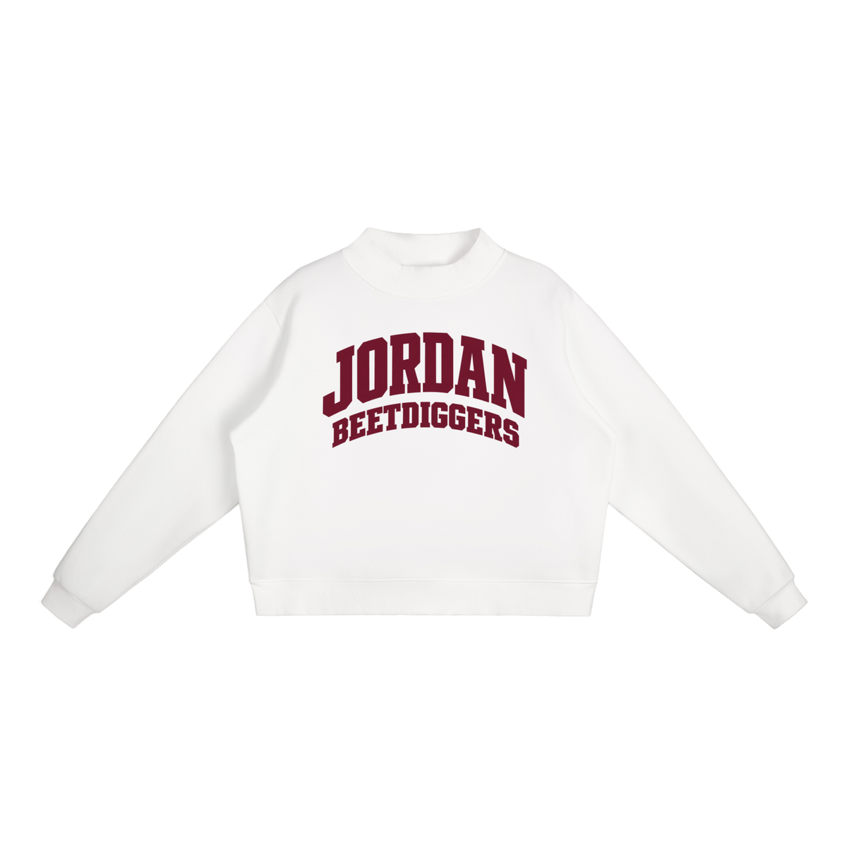 Basic 2 Jordan Essential Fleece Mock-Neck Crew Sweatshirt (printed)
