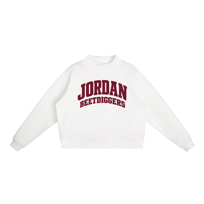 Basic 2 Jordan Essential Fleece Mock-Neck Crew Sweatshirt (printed)