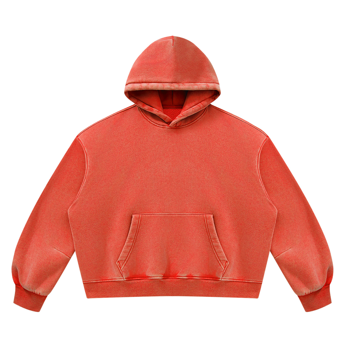 Unisex Vintage Wash Boxy Fleece Hoodie
