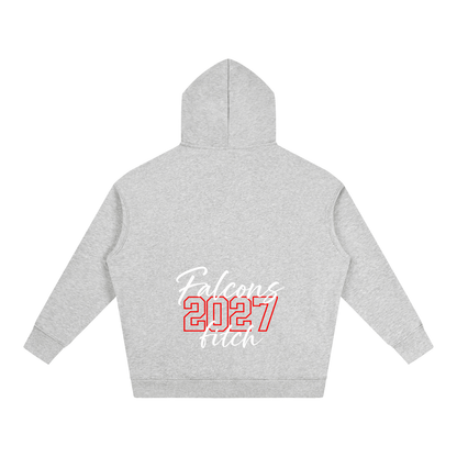 Cursive Front Fitch Oversize Fleeced Hoodie