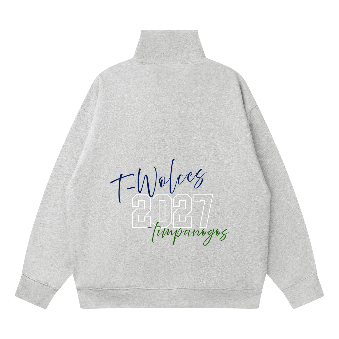 Quarter-Zip Drop Shoulder Sweatshirt