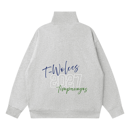Quarter-Zip Drop Shoulder Sweatshirt