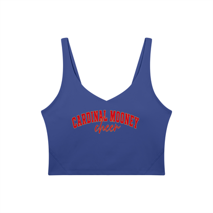 Cursive Cardinal Mooney Women's V-Neck Yoga Sports Bra
